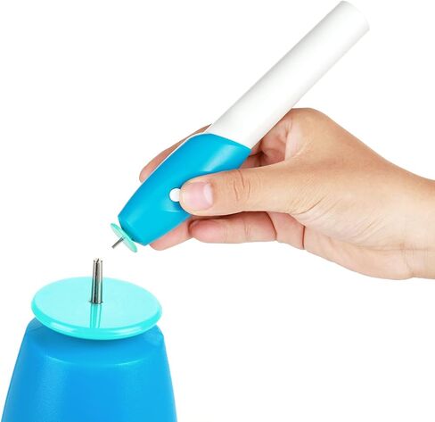 Paper Quilling Pen, Electric DIY Slotted Paper Crafts Quilling Tool Origami Winder Steel Curling Pen Electric Quilling Tool Pen Tools and Supplies Battery in Saudi Arabia