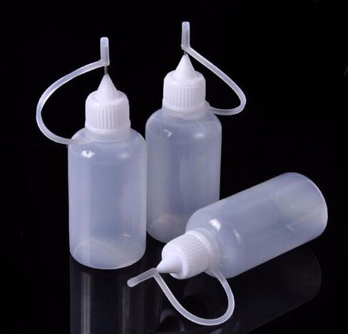 JJLFresheners 3Pcs White Precision Needle Tip Glue Bottle Empty Dropper Plastic Bottles Applicator DIY Quilling Tool Squeeze Bottle for Paper Quilling DIY Craft Quilling Tools (5ml) in Saudi Arabia