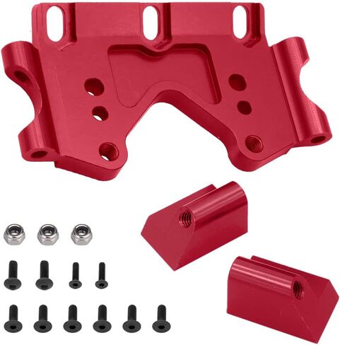 أجزاء ترقية للحاجز الأمامي من الألومنيوم من OGRC مع براغي تثبيت لـ Traxxas 1/10 Slash 2WD Rustler Stampede Bandit (استبدال الجزء: #2530#2530A) أحمر in Kuwait