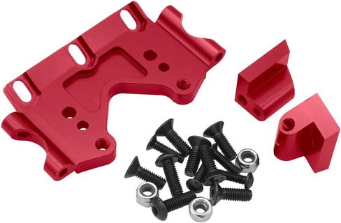 أجزاء ترقية للحاجز الأمامي من الألومنيوم من OGRC مع براغي تثبيت لـ Traxxas 1/10 Slash 2WD Rustler Stampede Bandit (استبدال الجزء: #2530#2530A) أحمر in Kuwait