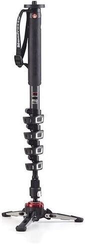 Manfrotto Xpro 5 Section Carbon Fiber Video Monopod, Black (MVMXPROC5US) in Saudi Arabia