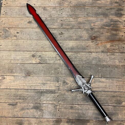 Medieval Foam Sword Two Hand Sword Dante Devil Rebellion Red Queen Sparda Dante (40-54 inches) in Saudi Arabia