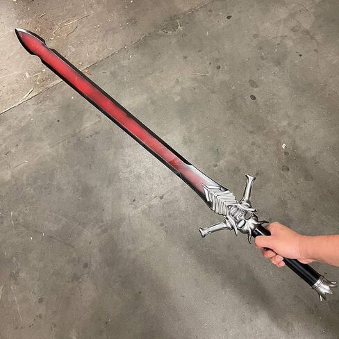 Medieval Foam Sword Two Hand Sword Dante Devil Rebellion Red Queen Sparda Dante (40-54 inches) in Saudi Arabia