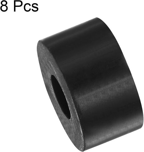 HARFINGTON 8pcs Rubber Spacer 1 Inch OD 0.4 Inch ID 0.6 Inch Thick Neoprene Round Anti Vibration Isolation Pads Isolator Rubber Washers Bushings for Home Cars Boat Accessories, Black in Saudi Arabia