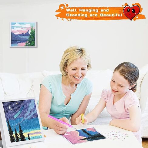 ARTMYRUI 4 مجموعات من مجموعات الطلاء الماسي، مجموعات رسم ماسية سهلة للمبتدئين، مجموعات فنية ماسية عصارية 5D، نباتات DIY نقاط ماسية، حرف جوهرة كبيرة لهدايا ديكور الحائط المنزلي (6 × 6 بوصة). in Kuwait