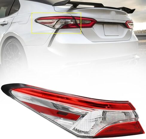Tail Lights Assembly Fit For 2018-2020 Toyota Camry L/LE/SE Halogen Rear outer taillamp Left Driver Side in Saudi Arabia