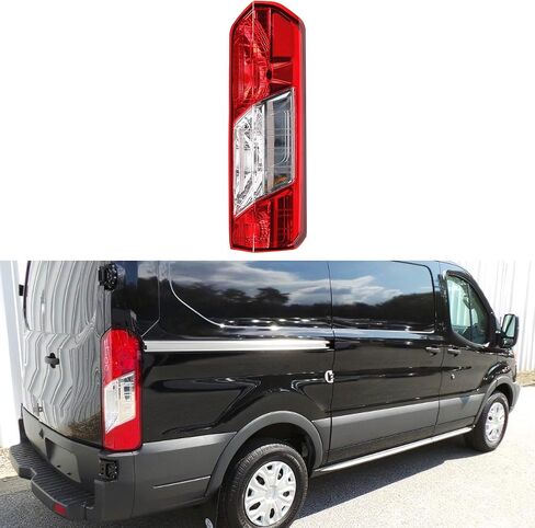 Dasbecan CK4Z13405G Rear Left Side Tail Light Assembly Compatible with Ford Transit 150 250 350HD 2015-2020 Taillamp Replaces OE# CK4Z-13405-G CK4Z-13405-F CK4Z-13404-C Halogen Back Light in Saudi Arabia