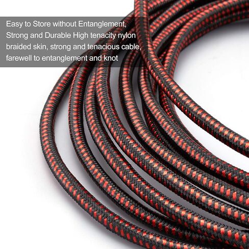 كابل Kuject Link بطول 20 قدم متوافق مع Oculus Quest 2 USB 3.0 النوع A إلى C، سلك شحن طويل مجدول من النايلون لتوصيل بيانات الطاقة، ملحقات ألعاب الواقع الافتراضي الرائعة لـ Oculus Quest in Kuwait