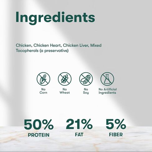 Jinx Meal Topper/Mix-in - Dog Food Topper Made with Freeze-Dried Cage-Free Chicken, Limited Ingredients, Premium Protein - for Puppies, Adults, and Seniors, 3 oz Bags, 6-Pack - Chicken in Saudi Arabia