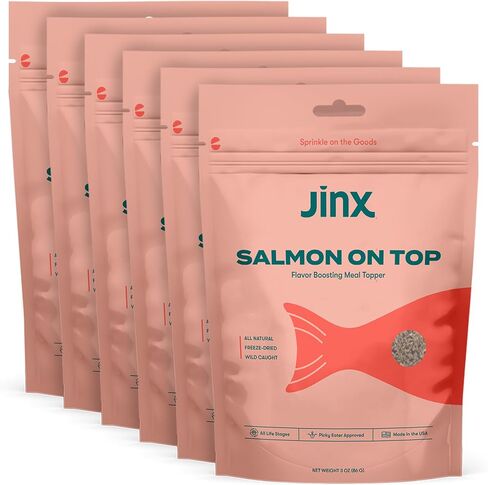 Jinx Meal Topper/Mix-in - Dog Food Topper Made with Freeze-Dried Cage-Free Chicken, Limited Ingredients, Premium Protein - for Puppies, Adults, and Seniors, 3 oz Bags, 6-Pack - Chicken in Saudi Arabia