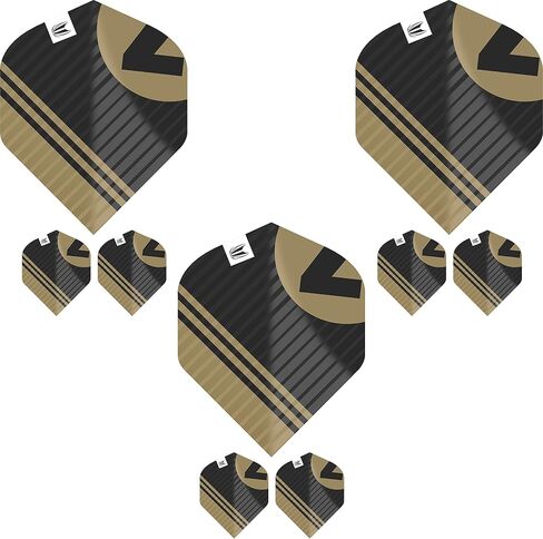 TARGET Darts Chicane Design 3 x Sets of Pro. Ultra Black No.2 Dart Flights - 9 in Total in Saudi Arabia