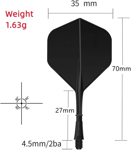 FOX SMILING Dart Shafts and Flights Two in-one Dart Flight Set in Saudi Arabia