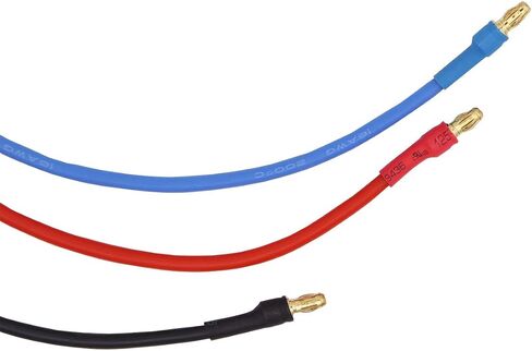 Treehobby 3PCS 3.5mm Banana Gold Bullet Connector Extension Cable for RC Brushless Motor ESC Extension Cable Wire RC Car Boat Parts (16AWG 30CM) in Saudi Arabia