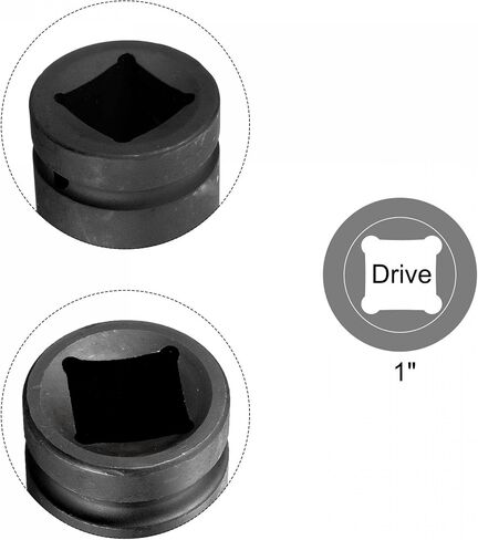 uxcell 1-Inch Drive by 6-Inch & 10-Inch Impact Extension Bar, CR-Mo Steel in Saudi Arabia