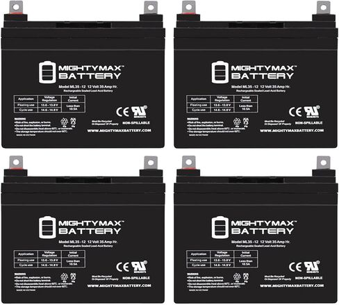 ML35-12 - بطارية 12 فولت 35 أمبير SLA - منتج العلامة التجارية لبطارية مايتي ماكس in Kuwait