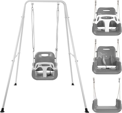 TALECO Gear Toddler Swing, 3-in-1 Swing Sets for Backyard, Baby Swing Outdoor/Indoor, Toddler Swing Set Suitable for Children 6 Months and Older in Saudi Arabia