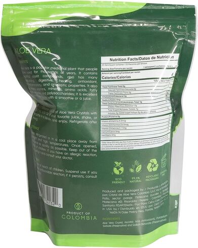 Cell-U Care Organic Aloe Vera Inner Leaf Gel Crystals from South America, Extracted Under Eco-Friendly Conditions in Saudi Arabia