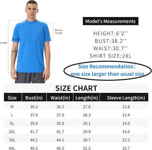 Mens Sun Protection Shirt Rash Guard Real UPF 50+ UV SPF Cooling Fishing Lightweight Short Sleeve Shirt Plus Size Cool Tech in Saudi Arabia