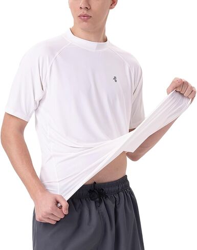 Mens Sun Protection Shirt Rash Guard Real UPF 50+ UV SPF Cooling Fishing Lightweight Short Sleeve Shirt Plus Size Cool Tech in Kuwait