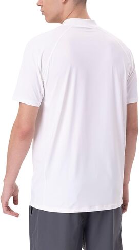 Mens Sun Protection Shirt Rash Guard Real UPF 50+ UV SPF Cooling Fishing Lightweight Short Sleeve Shirt Plus Size Cool Tech in Kuwait