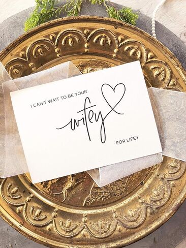 I Can't Wait to be Your Wifey for Lifey Wedding Day Card from Bride For Groom, Love Card in Saudi Arabia