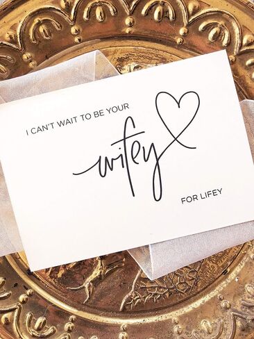 I Can't Wait to be Your Wifey for Lifey Wedding Day Card from Bride For Groom, Love Card in Saudi Arabia