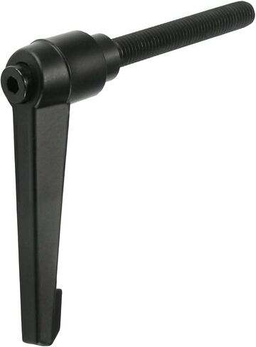 Aicosineg M10 الموضوع 80 مللي متر/3.15 "طول المقبض 70 مللي متر/2.76" طول المسمار سبائك الألومنيوم الأسود قابل للتعديل رافعة مقبض لقط 1 قطعة in Saudi Arabia