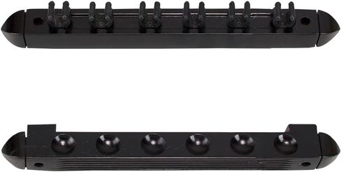 Action Standard 6 Pool Cue Stained Wood Wall Rack with Clips in Saudi Arabia