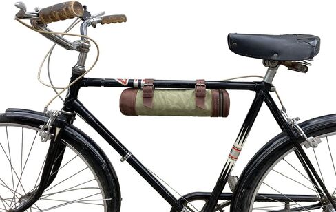Hide & Drink Repurposed Denim Bike Pack Tube Handmade in Saudi Arabia