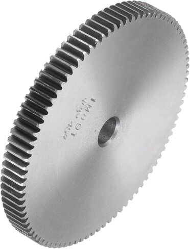 Kozelo Mod 1 Straight Spur Gear 89 Teeth - [10mm Bore x 10mm Height] Spur Diff Differential Motor Gear for RC Model Car Parts, Gearbox, Electric Grinder Use, 45# Steel,Silver Tone in Saudi Arabia