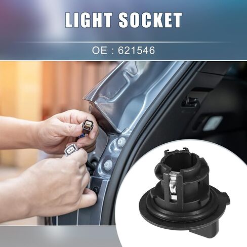 A ABSOPRO Indicator Turn Signal Light Lamp Bulb Holder 621546 for Peugeot 207 307 607 807 Plastic Black (Set of 2) in Saudi Arabia