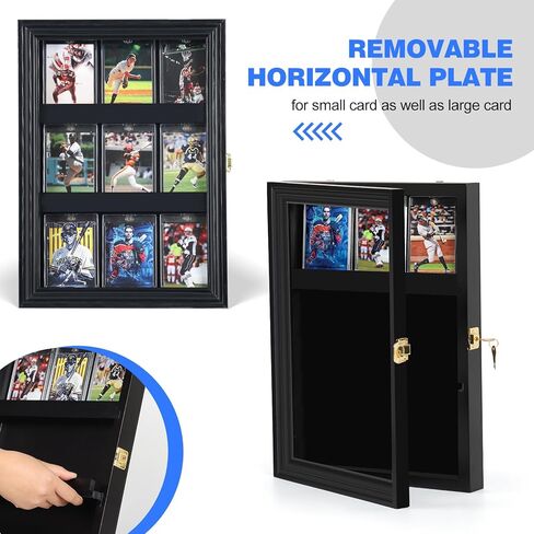 حافظة عرض بطاقات البيسبول من الأكريليك، إطار عرض البطاقات المتدرج مع حماية من الأشعة فوق البنفسجية ولكن مرئية بوضوح، حافظة عرض البطاقات مع غطاء قابل للقفل للعرض متعدد الأغراض in Kuwait