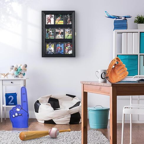 حافظة عرض بطاقات البيسبول من الأكريليك، إطار عرض البطاقات المتدرج مع حماية من الأشعة فوق البنفسجية ولكن مرئية بوضوح، حافظة عرض البطاقات مع غطاء قابل للقفل للعرض متعدد الأغراض in Kuwait