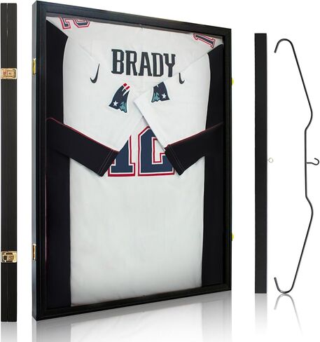 GraceView Jersey Frame Display Case, Large Jersey Shadow Box Football Jersey Frame Display Case with 98% UV Protection Acrylic Basketball and Hockey Jersey Frame Display Case (with Light) in Kuwait