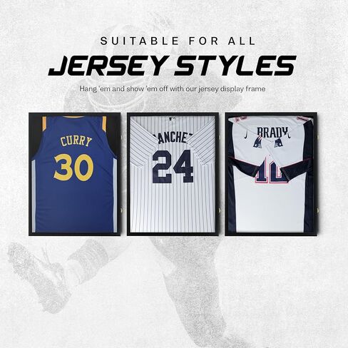 GraceView Jersey Frame Display Case, Large Jersey Shadow Box Football Jersey Frame Display Case with 98% UV Protection Acrylic Basketball and Hockey Jersey Frame Display Case (with Light) in Kuwait