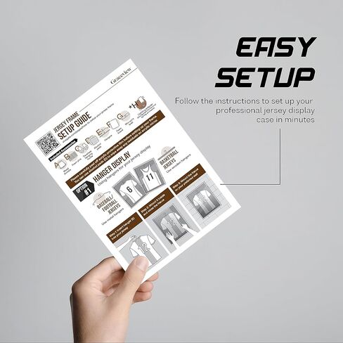 GraceView Jersey Frame Display Case, Large Jersey Shadow Box Football Jersey Frame Display Case with 98% UV Protection Acrylic Basketball and Hockey Jersey Frame Display Case (with Light) in Kuwait