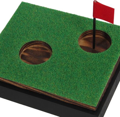 J JACKCUBE DESIGN Clear Acrylic Golf Ball Memorabilia Display Case, Dust Protection Transparent Holder Storage Box for Souvenir Golfball with Wood Base - MK650A in Saudi Arabia