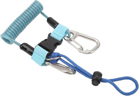 VGEBY Diving Camera Spring Rope, Stainless Steel Diving Anti Lost Hook Spring Rope Coiled Lanyard for Diving Outdoor Climbing in Saudi Arabia
