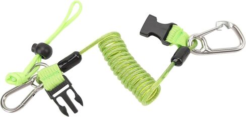 VGEBY Diving Camera Spring Rope, Stainless Steel Diving Anti Lost Hook Spring Rope Coiled Lanyard for Diving Outdoor Climbing in Saudi Arabia