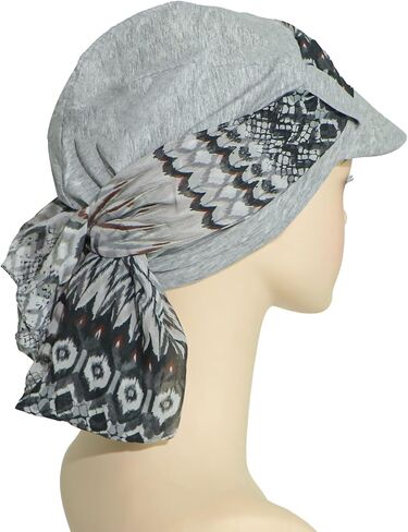 قبعة Ever Fairy Newsboy للسيدات من نسيج الخيزران المبطن بقطن الخيزران مع أوشحة لتساقط الشعر بسبب السرطان in Kuwait