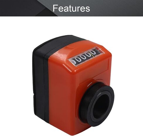 Othmro 0912-2.0E-20-O-S-B Bore Diameter Digital Position Indicator Counter Machine Accessory Lathe Machine Parts Reinforced Nylon Mechanical Counter Tally Counter Black Orange in Saudi Arabia