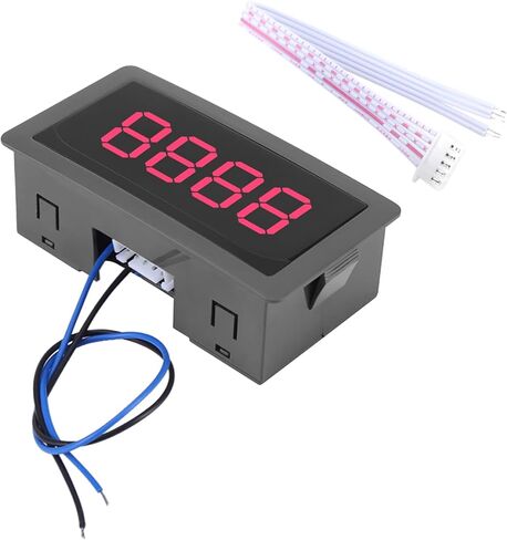 عداد رقمي من Oubit، شاشة LED حمراء مكونة من 4 أرقام 0-9999، عد أعلى/أسفل، سهل التركيب لمعدات التشغيل الآلي والاختبار in Kuwait