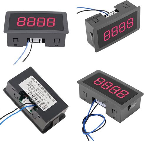 عداد رقمي من Oubit، شاشة LED حمراء مكونة من 4 أرقام 0-9999، عد أعلى/أسفل، سهل التركيب لمعدات التشغيل الآلي والاختبار in Kuwait
