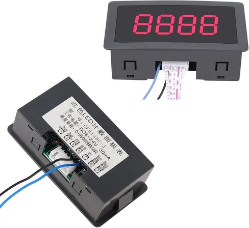 عداد رقمي من Oubit، شاشة LED حمراء مكونة من 4 أرقام 0-9999، عد أعلى/أسفل، سهل التركيب لمعدات التشغيل الآلي والاختبار in Kuwait