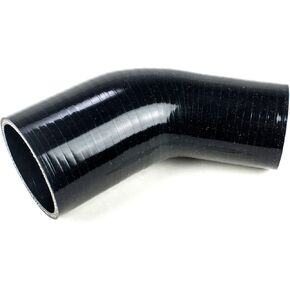 2.5" to 1.75" Inch Black Elbow Silicone Reducer Coupler 3 Layers Reinforcement 45 Degree Turbo Intake Pipe in Kuwait