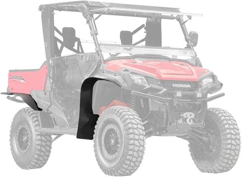 SuperATV Fender Flares/Mud Guards/Mud Flares Compatible with 2016-2021 Honda Pioneer 1000 and 2023+ Pioneer 1000-6 | Extreme Durability | 1/8" LDPE | Made in USA in Saudi Arabia