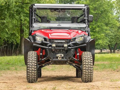 SuperATV Fender Flares/Mud Guards/Mud Flares Compatible with 2016-2021 Honda Pioneer 1000 and 2023+ Pioneer 1000-6 | Extreme Durability | 1/8" LDPE | Made in USA in Saudi Arabia