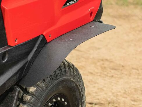 SuperATV Fender Flares/Mud Guards/Mud Flares Compatible with 2016-2021 Honda Pioneer 1000 and 2023+ Pioneer 1000-6 | Extreme Durability | 1/8" LDPE | Made in USA in Saudi Arabia