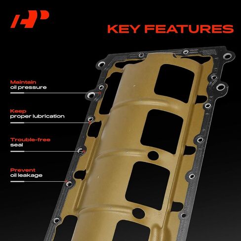 مجموعة حشية وعاء زيت المحرك A-Premium 6.1L، متوافقة مع Jeep WK Series Grand Cherokee 2006 2007 2008 2009 2010، مع صينية الرياح in Saudi Arabia