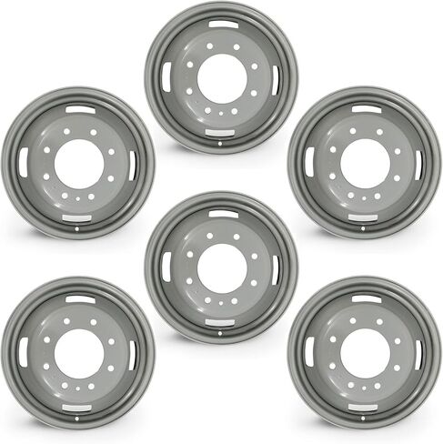 17 "17x6.5 مجموعة من 6 عجلات فولاذية مزدوجة جديدة لـ 2005-2025 FORD F350 Super Duty OEM Design استبدال الحافة in Kuwait